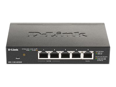 D-Link DGS-1100-05PDV2 5-Port Gigabit Smart Switch