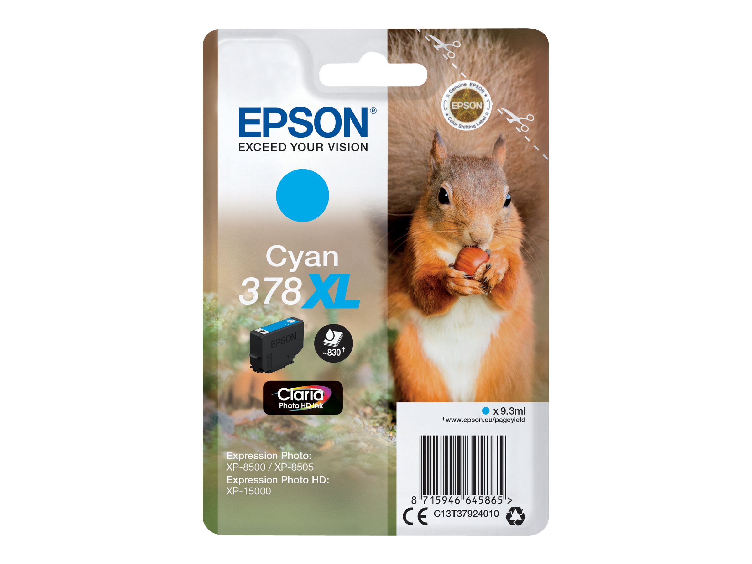 EPSON 378XLT37924 cyan Druckerpatrone