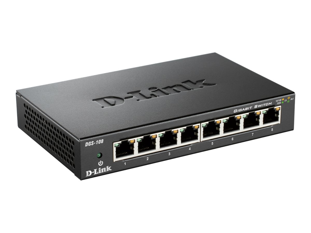 D-Link DGS-108 8-Port Gigabit Switch