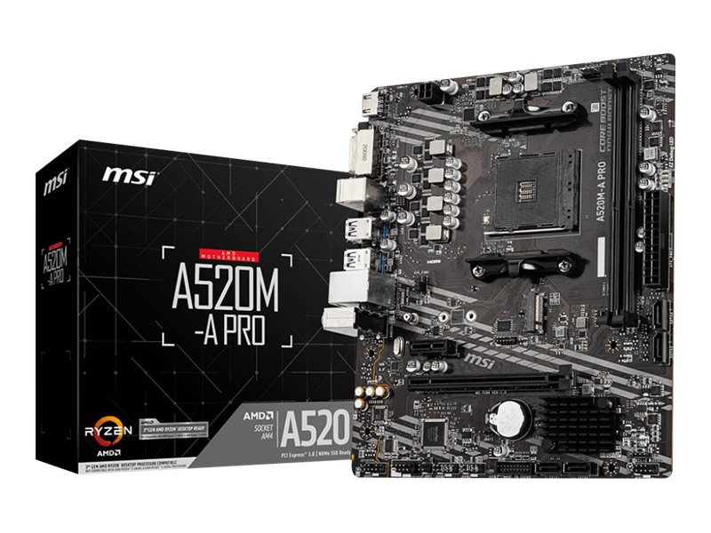 MSI A520M-A PRO Socket AM4 AMD A520