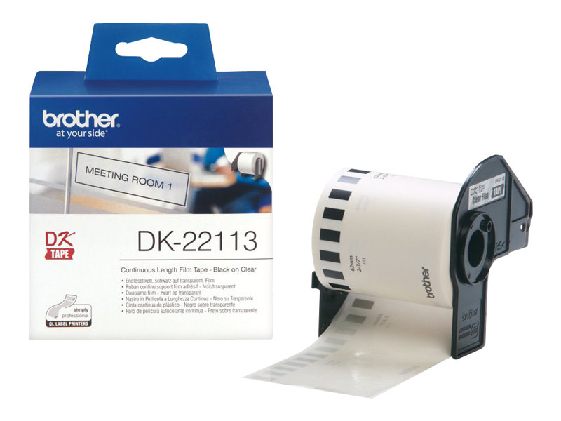 Brother DK-22113 Etikettenfolie Klar 62mm x 15,2m