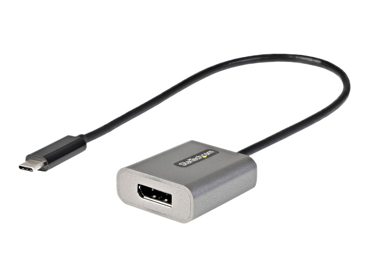 STARTECHCOM USBC auf DisplayPort Adapter 8K4K 60Hz DisplayPort 14 Dongle Kompatibel mit Thunderbolt 3 30cm Kabel