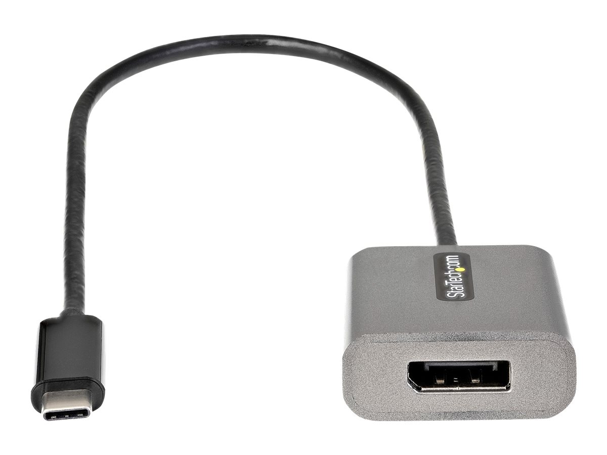 STARTECHCOM USBC auf DisplayPort Adapter 8K4K 60Hz DisplayPort 14 Dongle Kompatibel mit Thunderbolt 3 30cm Kabel