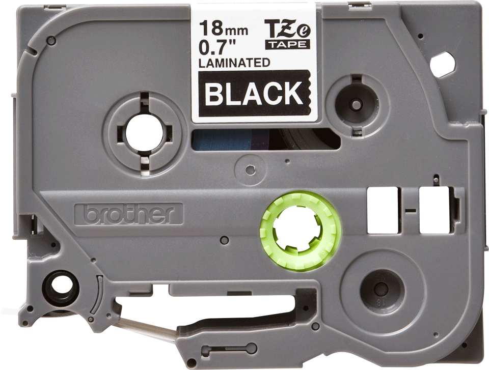 Brother TZe-345 18mm Weiß auf Schwarz