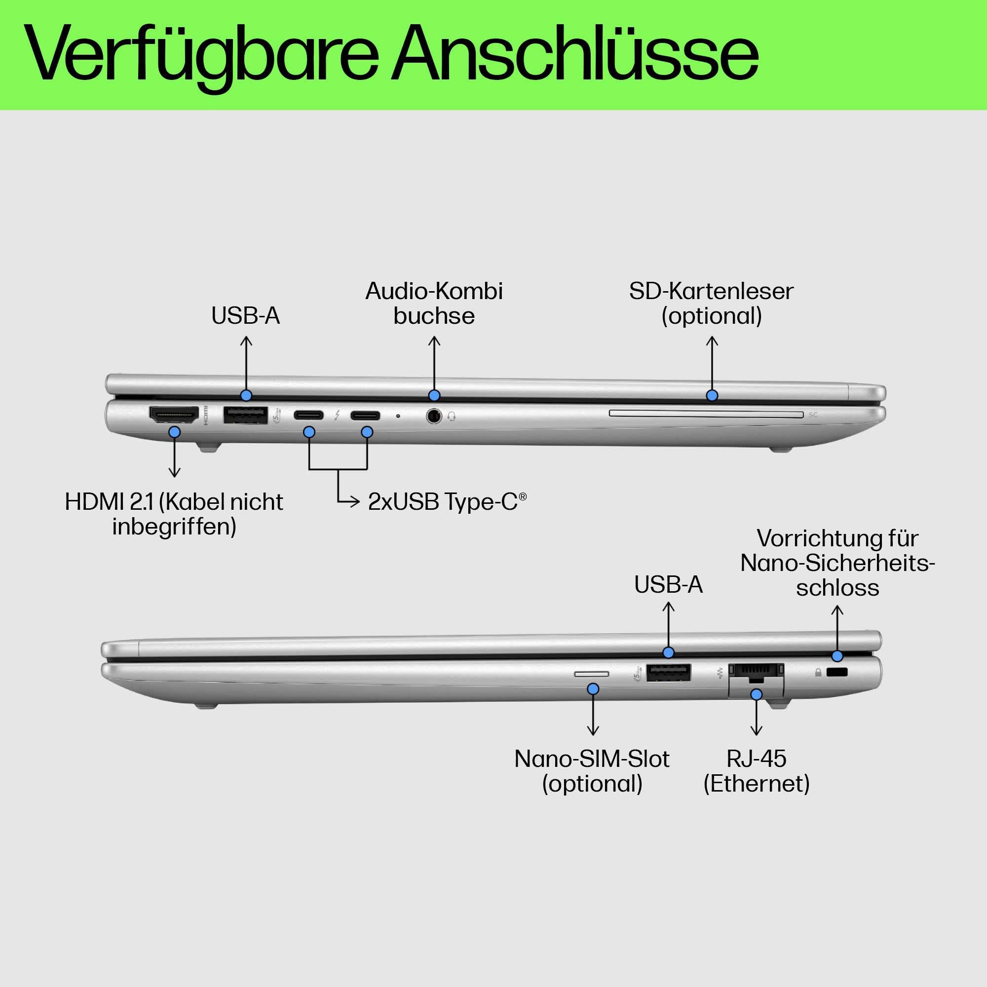 HP EliteBook 630 G11 13,3 Zoll Intel Core Ultra 5 125U 8 GB 256 GB SSD