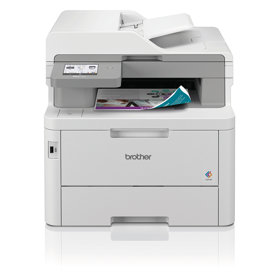 brother MFCL8390CDW 4 in 1 FarblaserMultifunktionsdrucker grau