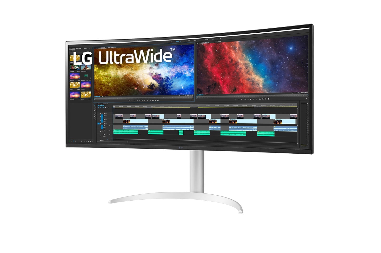 LG 38BQ85CWAEU Curved Monitor 95,0 cm 38,0 Zoll weiss
