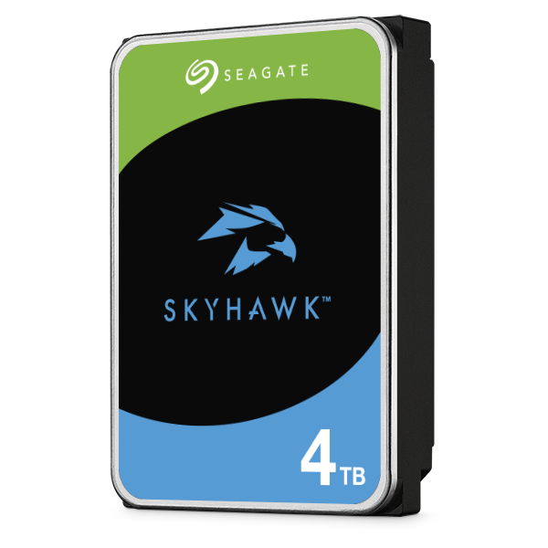 SEAGATE Surv Skyhawk 4TB HDD CMR 5400rpm SATA serial ATA 6Gbs 256MB cache 8,9cm 3,5Zoll 24x7 Dauerbetrieb BLK P
