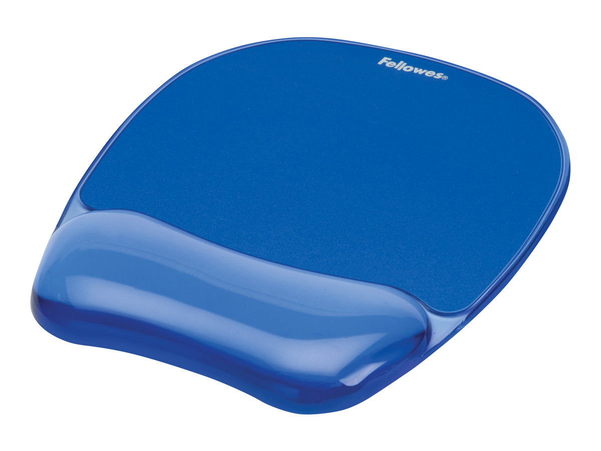 Fellowes Gel Crystal Mauspad-Handgelenkauflage blau