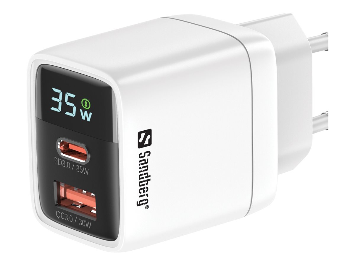 44152 SANDBERG 2in1 USB Ladegeraet dual