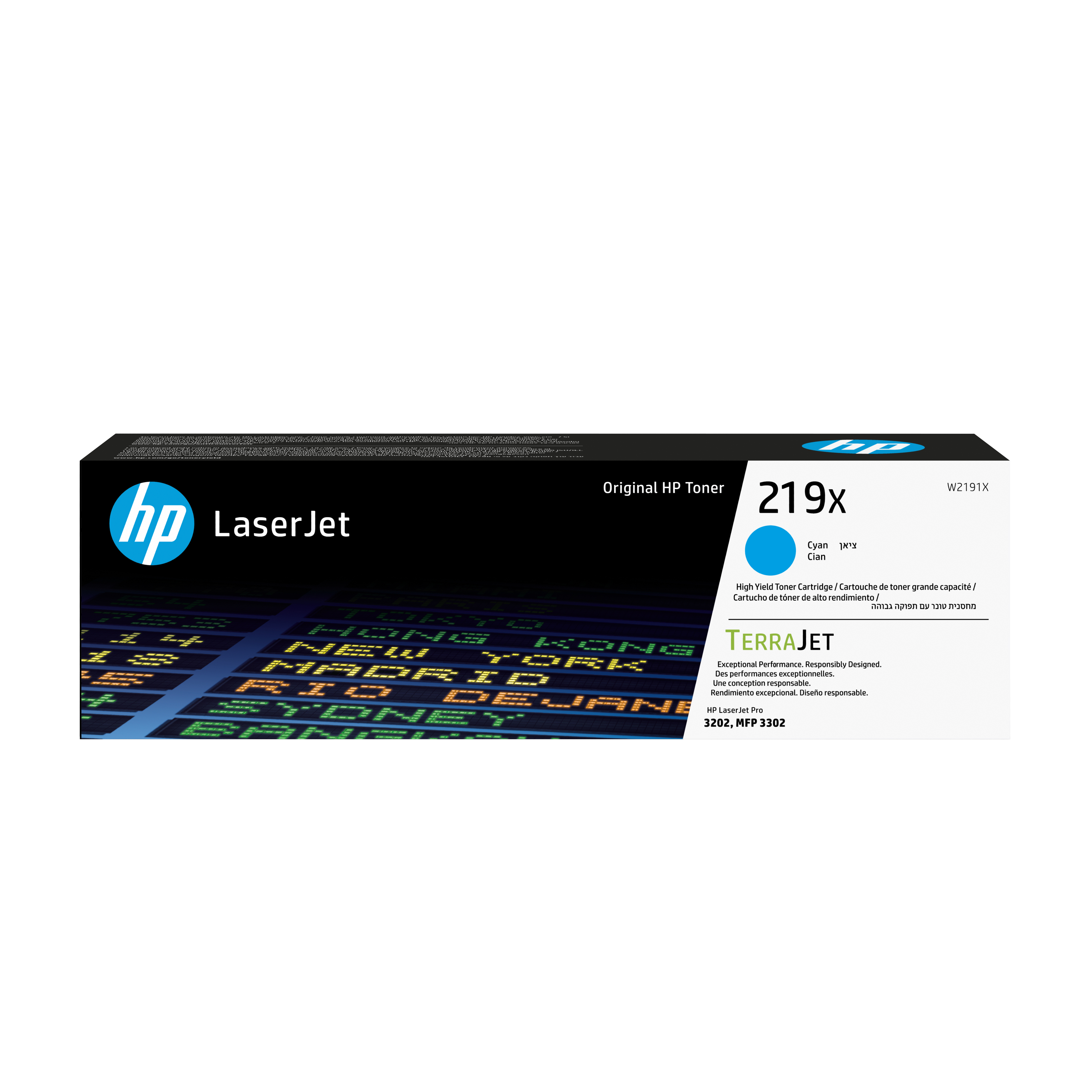 HP Toner Cyan 219X Hohe Ergiebigkeit W2191X
