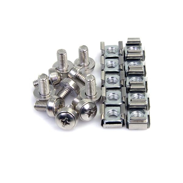 StarTech.com M6 Montageschrauben Käfigmuttern 100 Stück