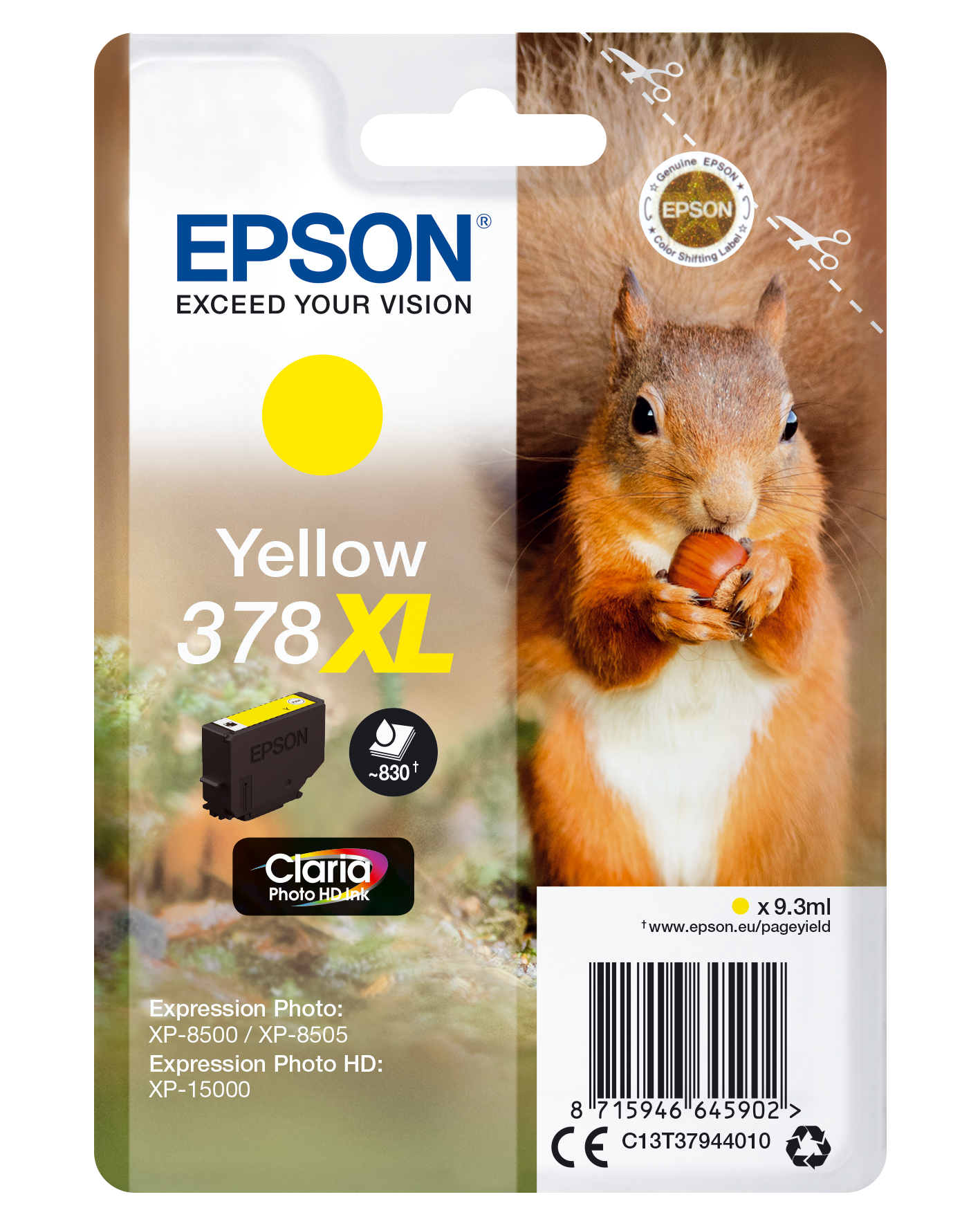 EPSON 378XLT37944 gelb Druckerpatrone