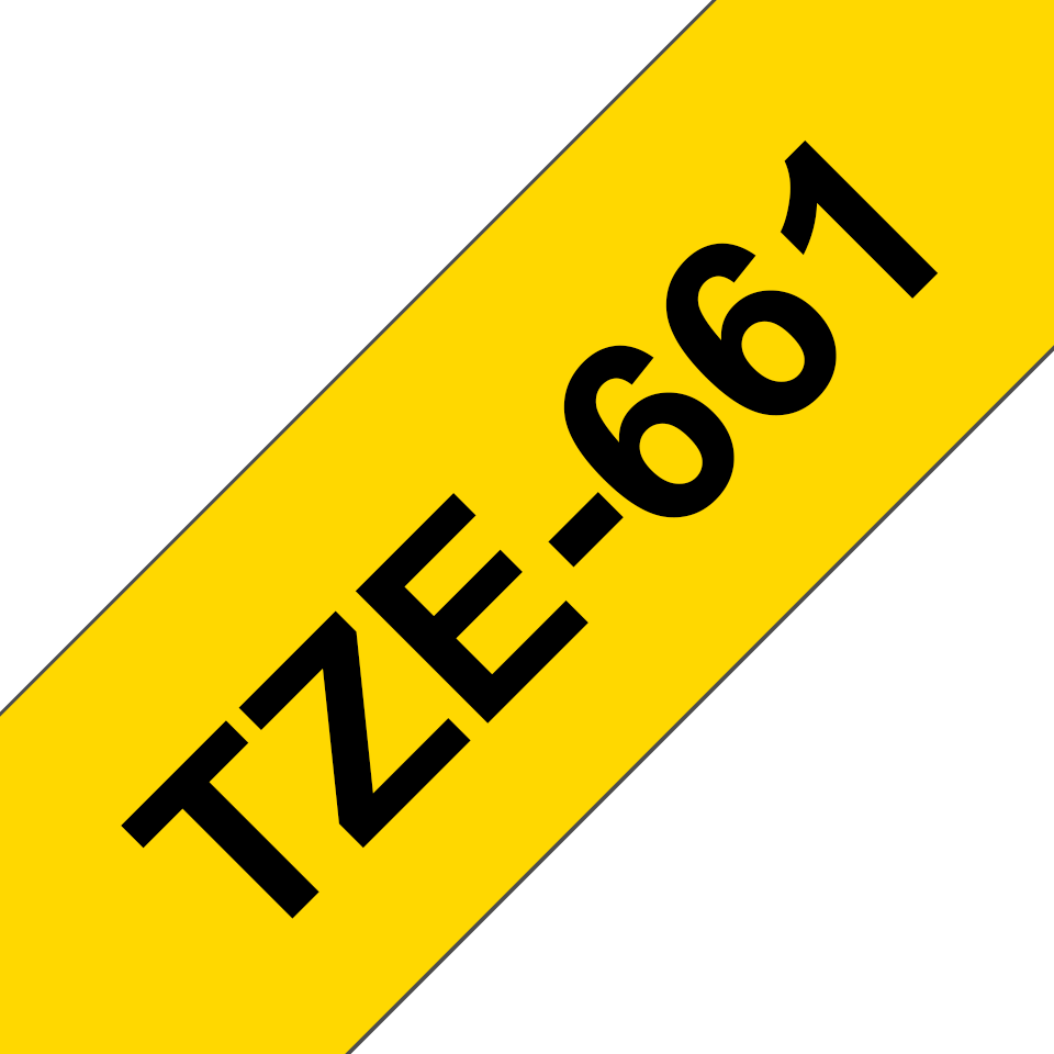 Brother TZe-661 36mm Schwarz auf Gelb