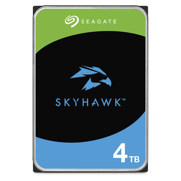 SEAGATE Surv Skyhawk 4TB HDD CMR 5400rpm SATA serial ATA 6Gbs 256MB cache 8,9cm 3,5Zoll 24x7 Dauerbetrieb BLK P