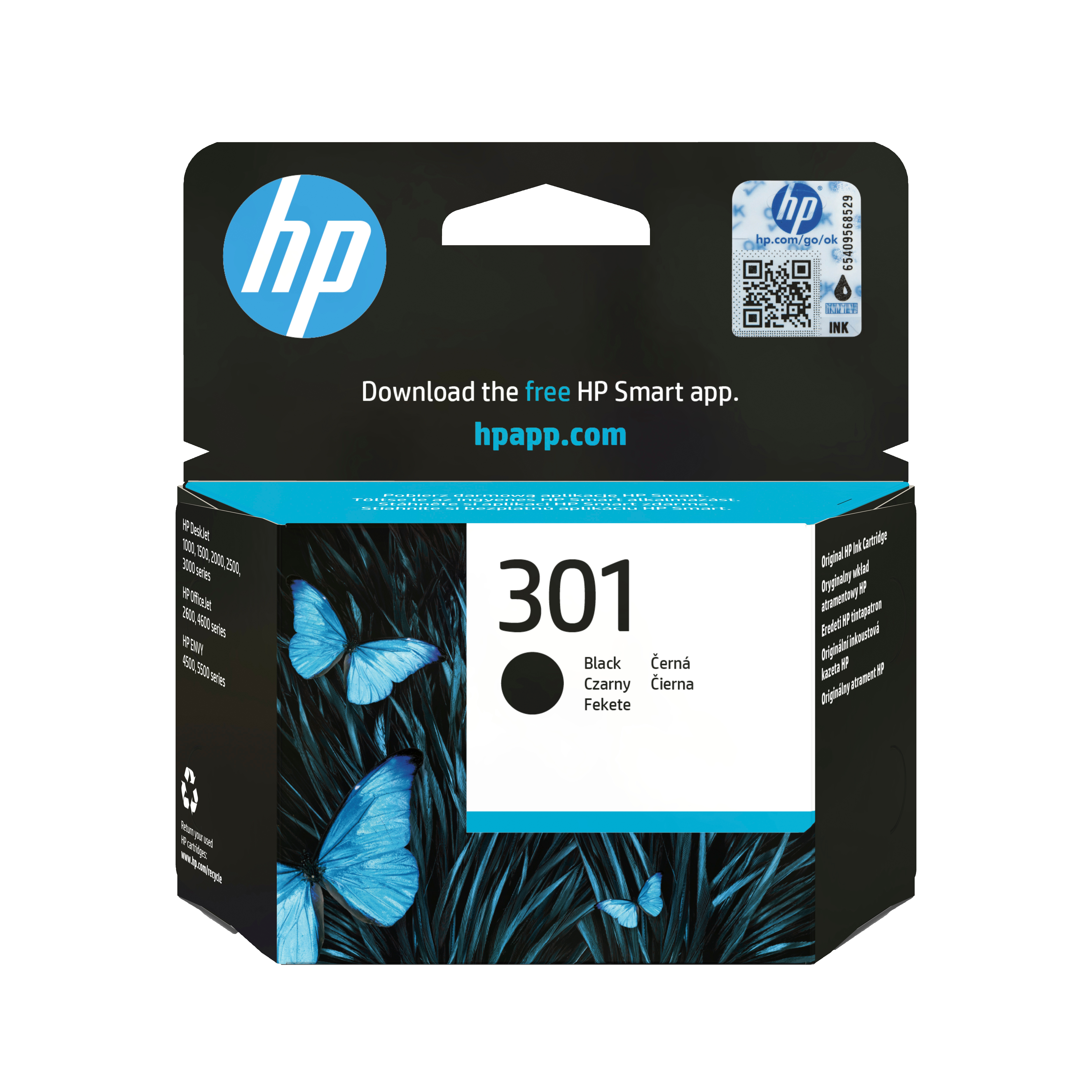 HP 301 Schwarz 3ml