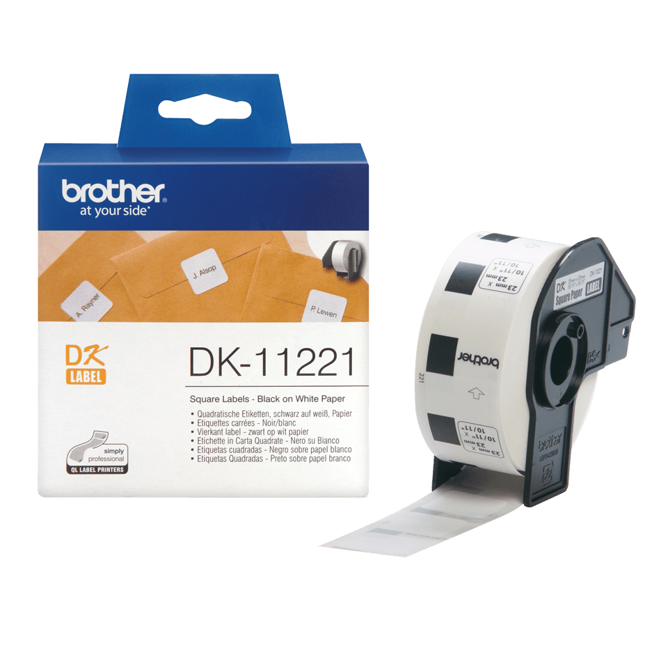 Brother DK-11221 Einzeletiketten 23 x 23 mm