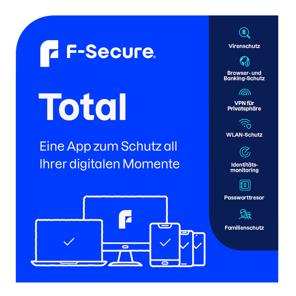 F-Secure Total Security 10 Devices 2 Year