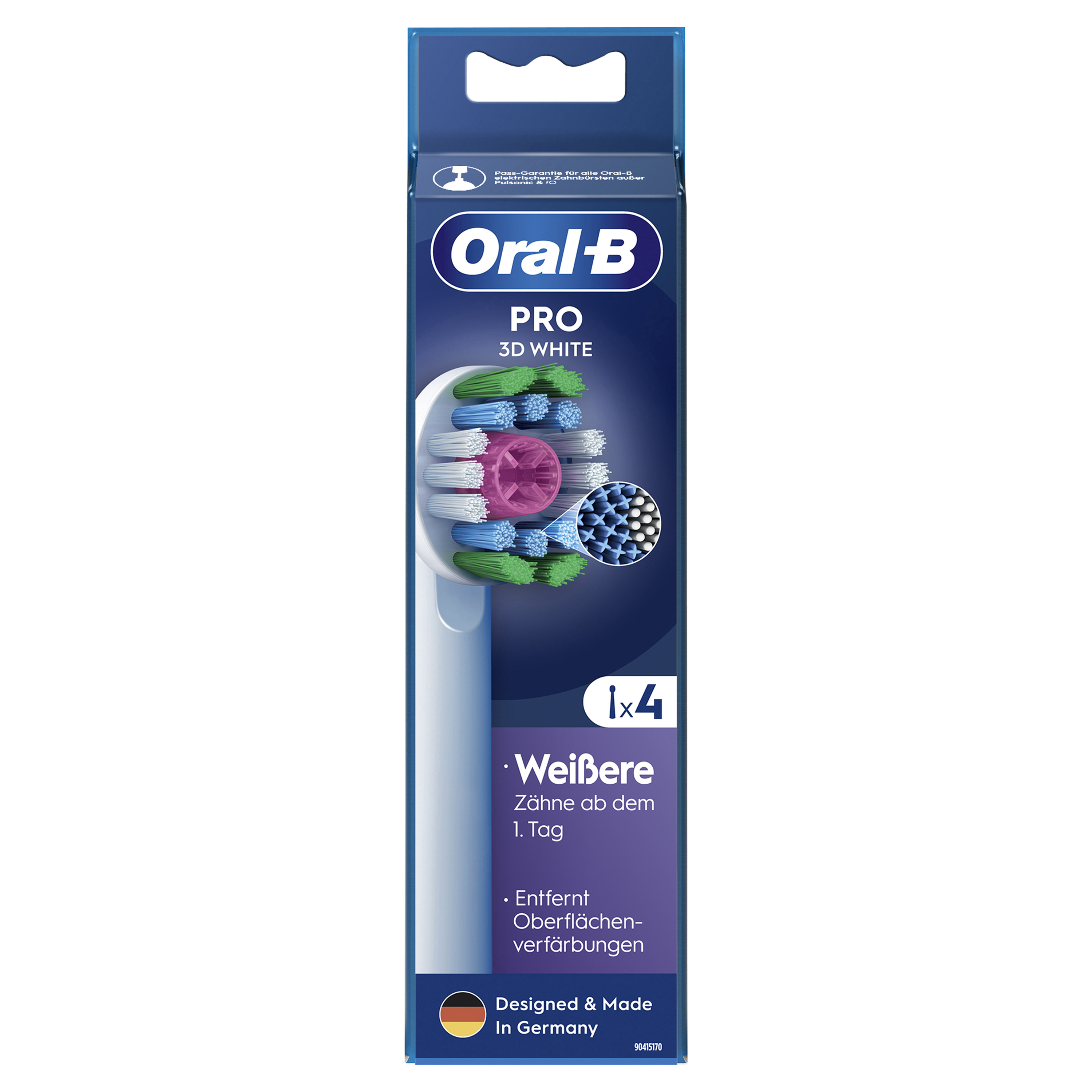 Braun Oral‑B PRO 3D White Aufsteckbürsten 4er