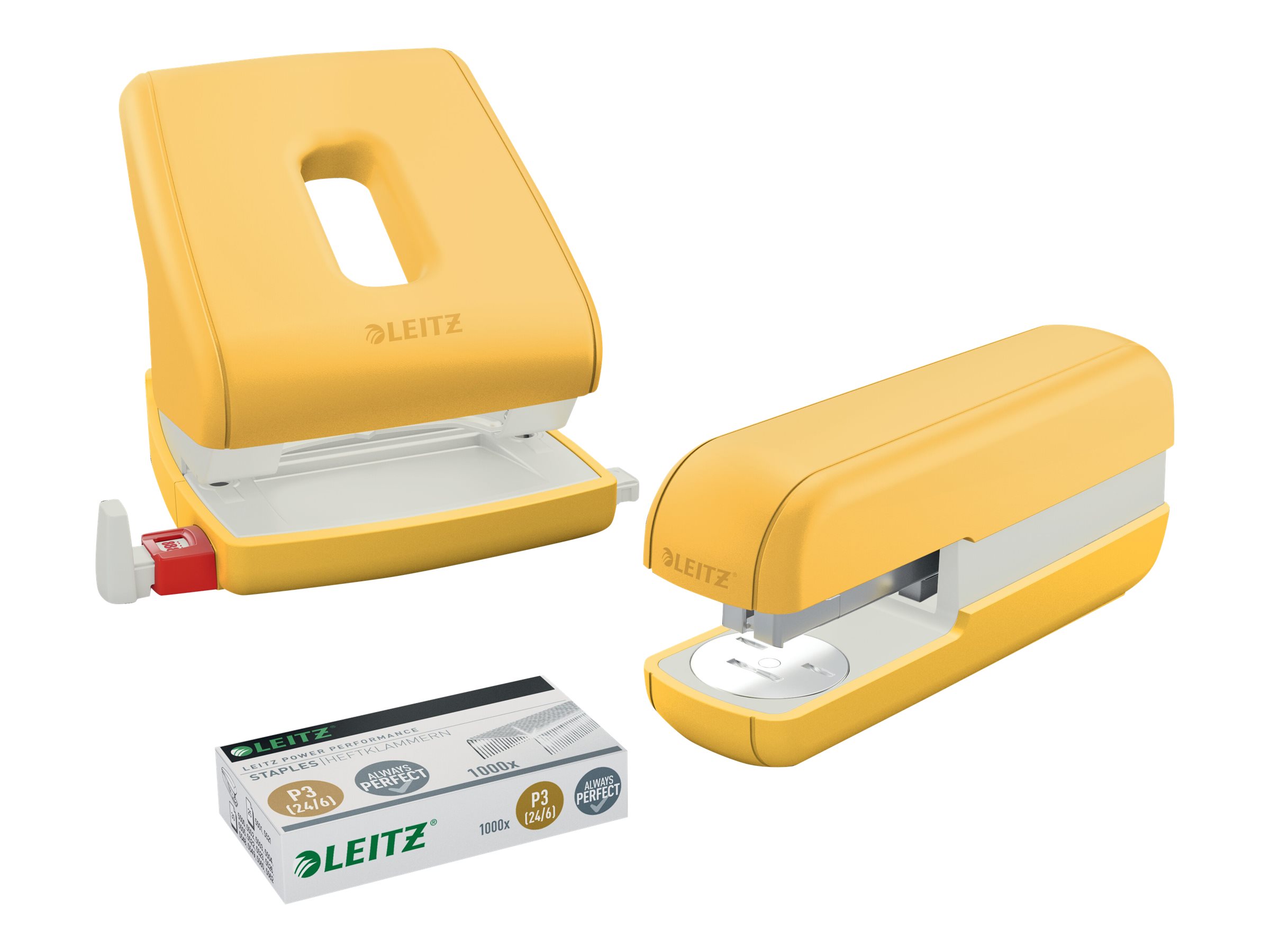 Esselte Leitz Cosy Heftgerät gelb 30 Blätter / 3 mm