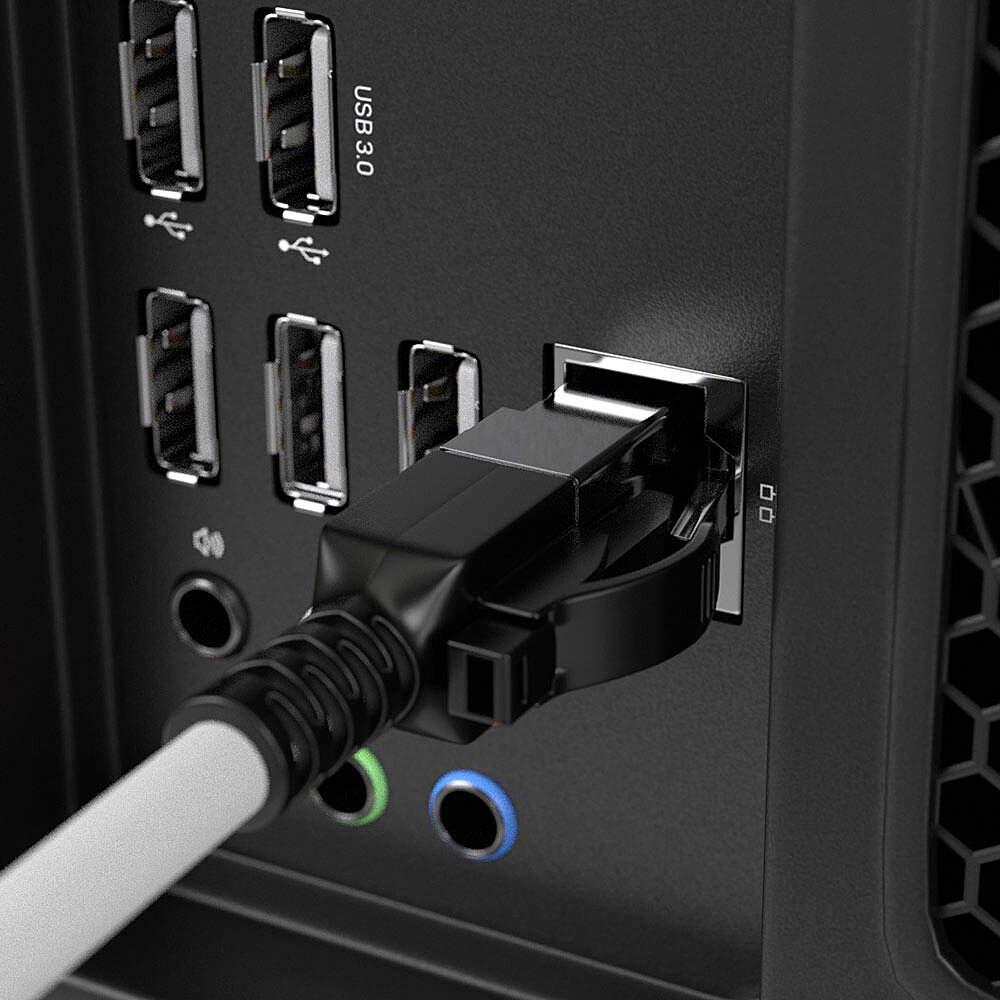 0,5m Cat.6A S/FTP Sicherheitsnetzwerkkabel grau
