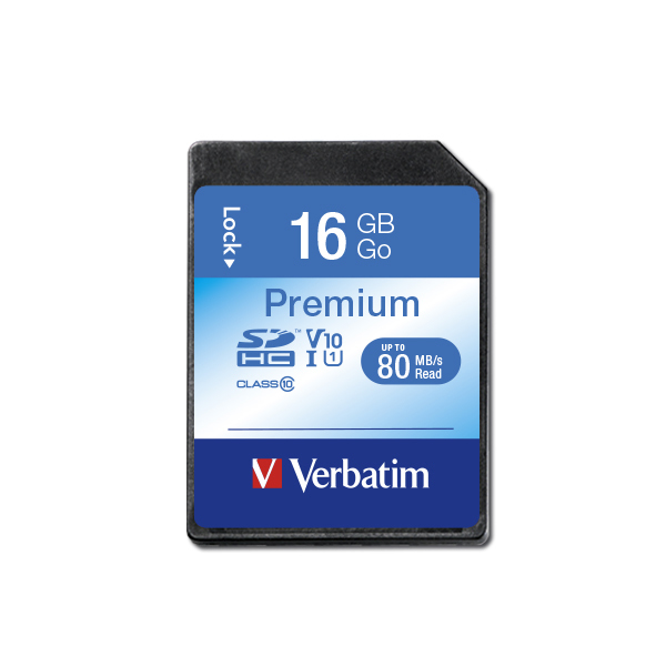 Verbatim SDHC-Card Premium 16 GB Class 10