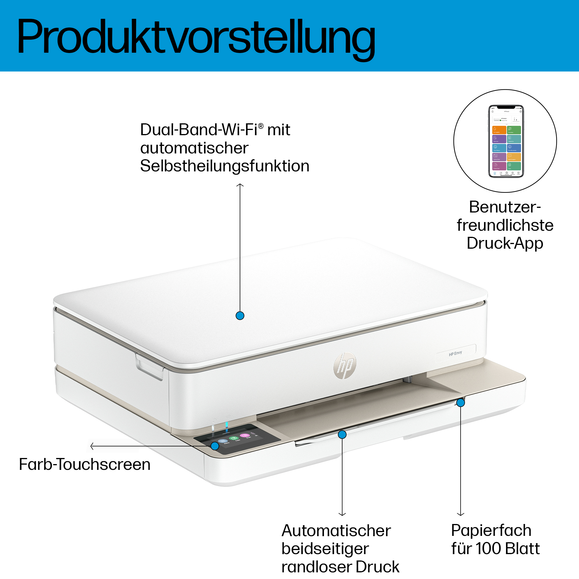 HP Envy 6120e All-in-One Farbe Tintenstrahl