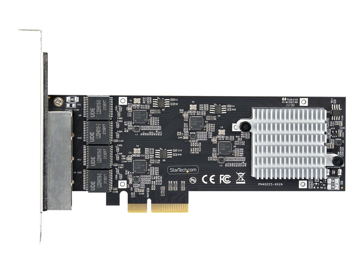 STARTECHCOM 4Port 25 Gbit PCIe Netzwerkkarte Intel I225V DualPort Computer LAN Karte MultiGigabit NIC 25G PCI Express Server