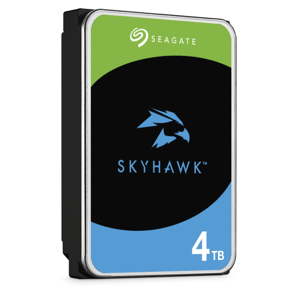 SEAGATE Surv Skyhawk 4TB HDD CMR 5400rpm SATA serial ATA 6Gbs 256MB cache 8,9cm 3,5Zoll 24x7 Dauerbetrieb BLK P