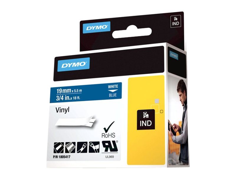 DYMO IND 19mm WEISS-BLAU