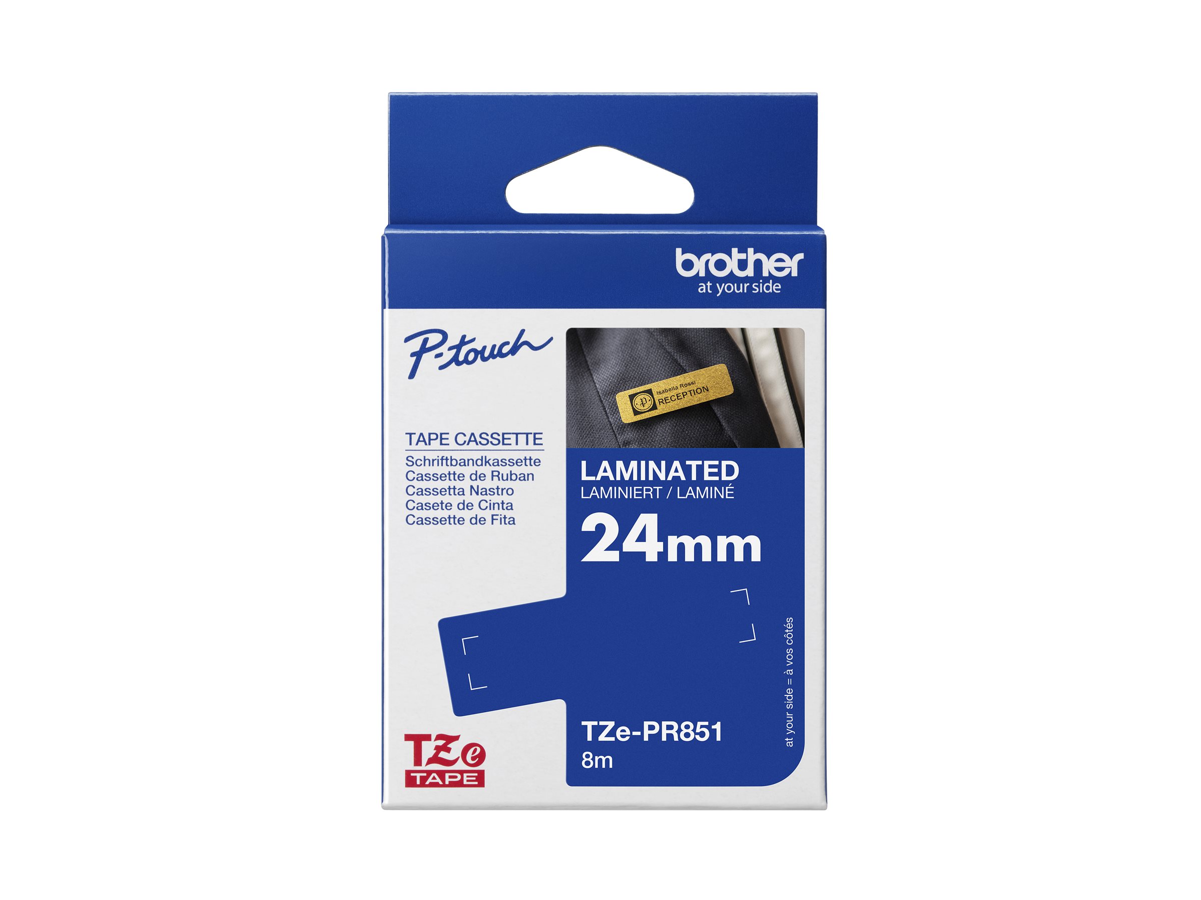 Brother TZe-PR851 Schriftbandkassette Premium Glitter Gold