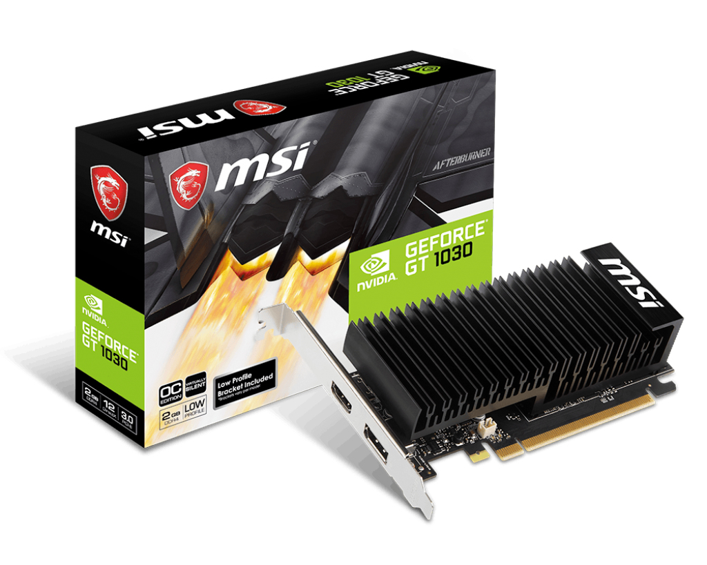 MSI GT1030 2GHD4 LP OC             2GB GDDR4 HDMI DP passiv