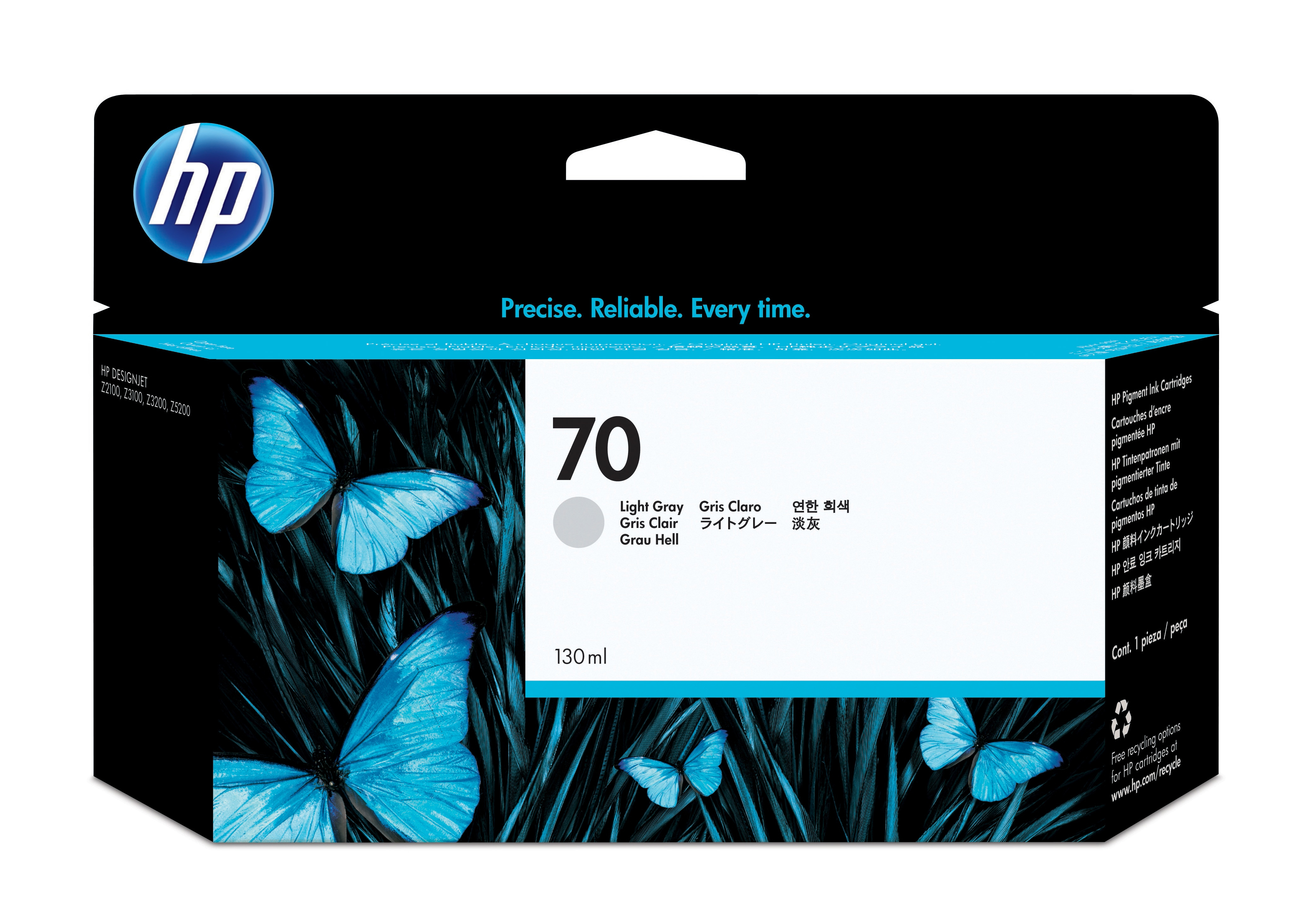 HP 70 Tintenpatrone Hellgrau 130 ml