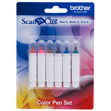 Brother ScanNCut CAPEN1 Farbstifte Schwarz Blau Braun
