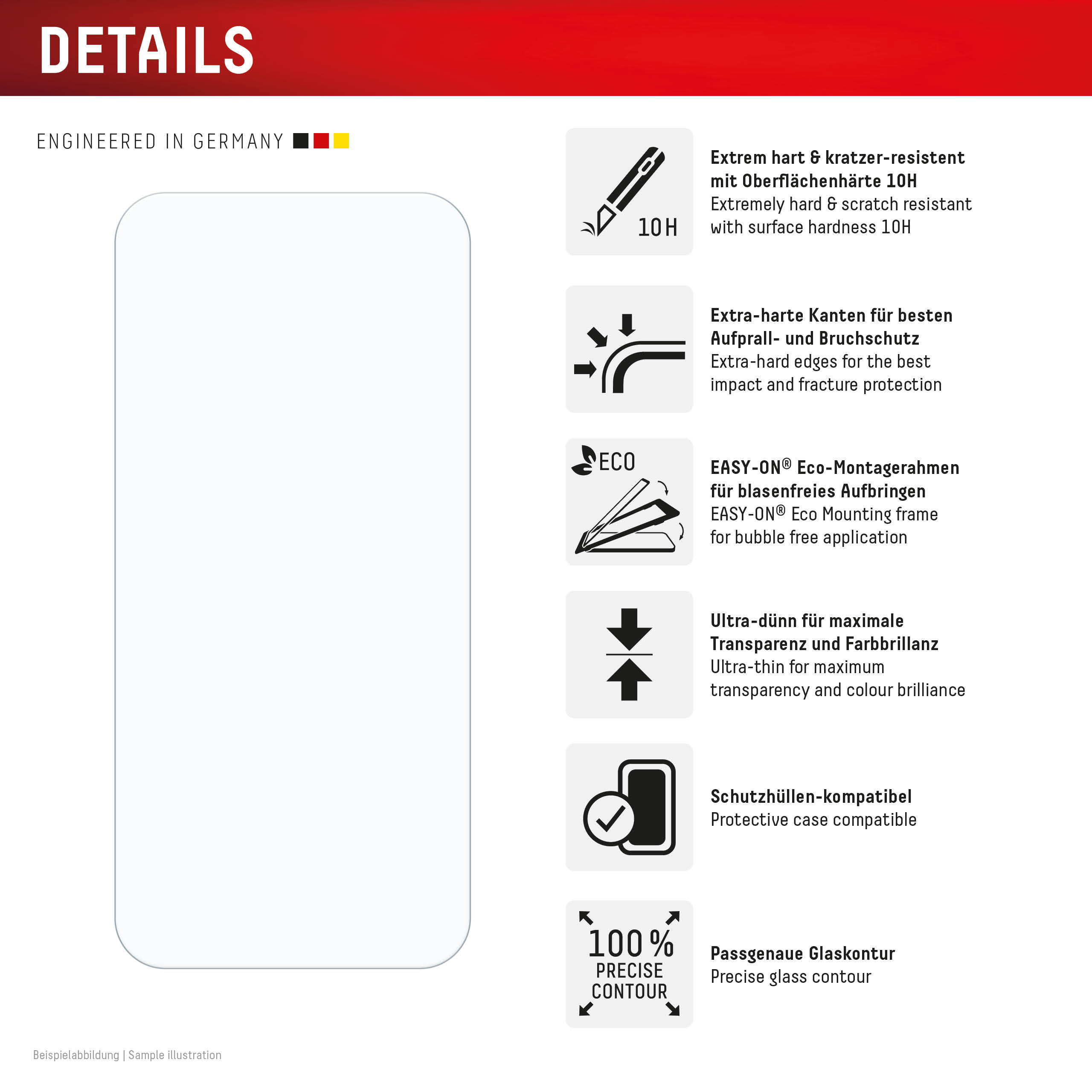 DISPLEX Schutzglas fuer Google Pixel 9 Pro XL, Pixel 10 Pro XL