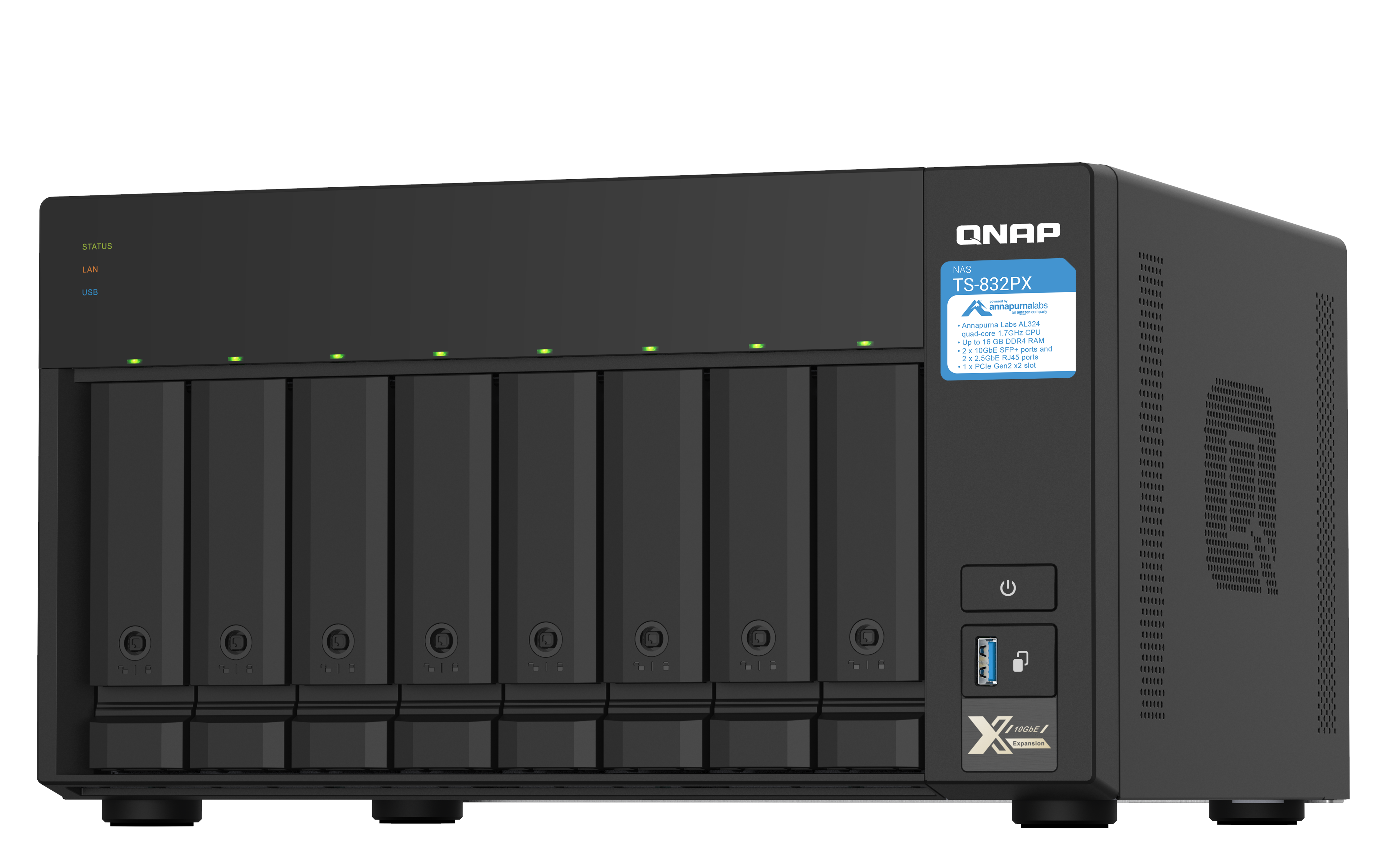 8Bay QNAP TS832PX4G
