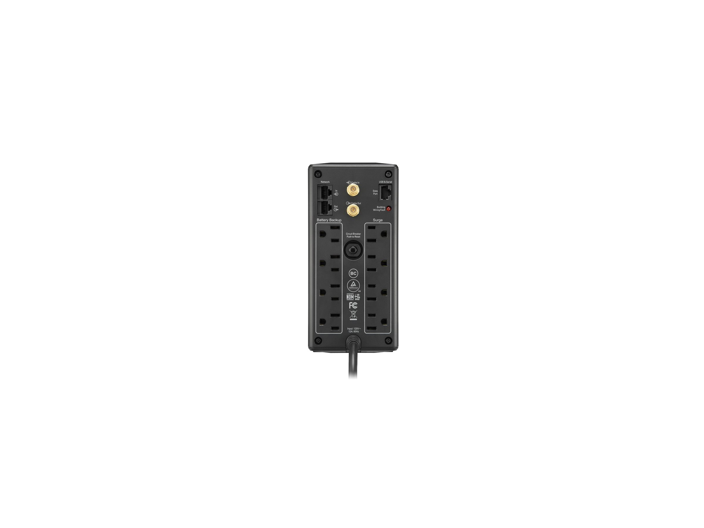 APC Back‑UPS Pro BX1000M 8 Outlets AVR LCD Interface