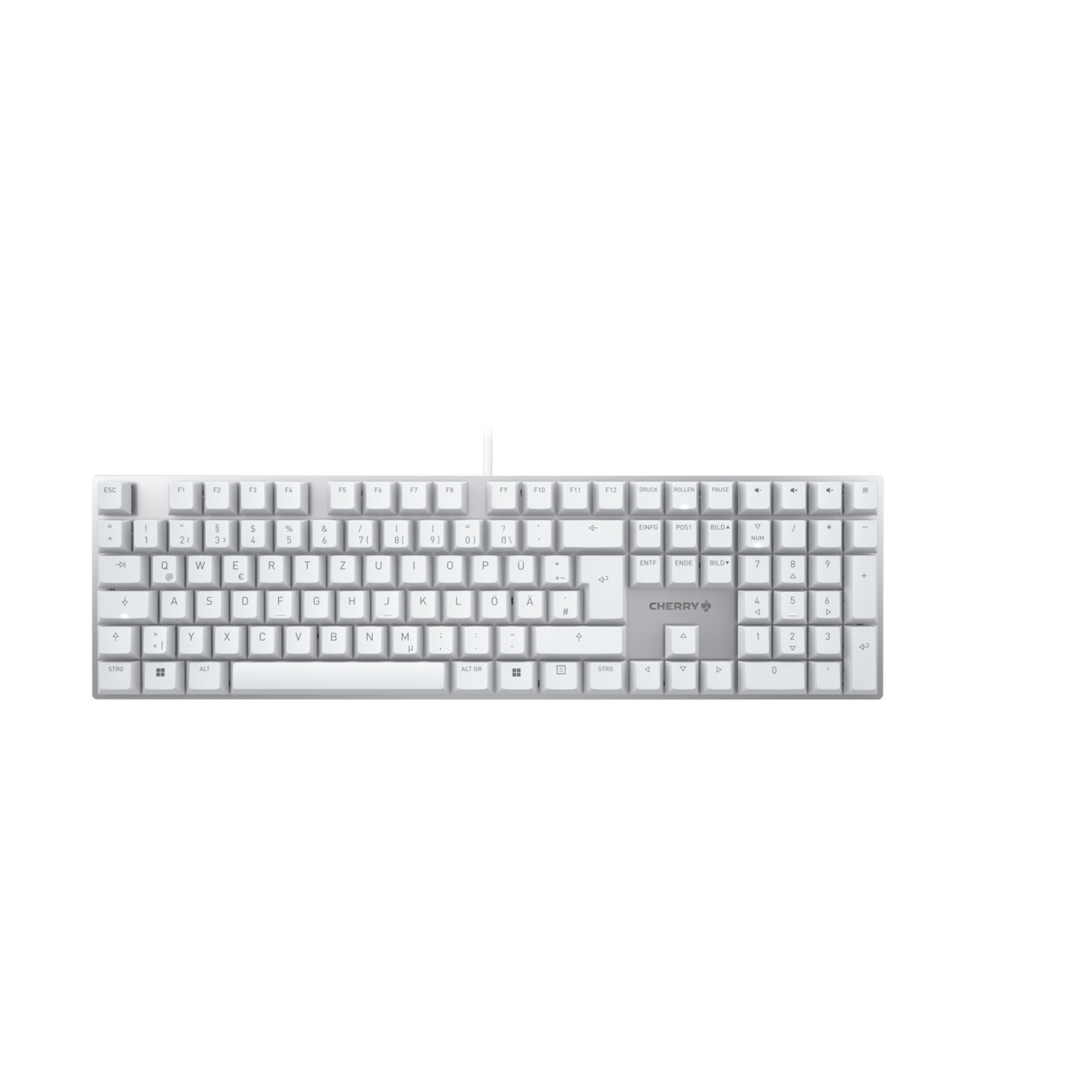 Cherry KC 200 MX Tastatur USB QWERTZ Silent Red