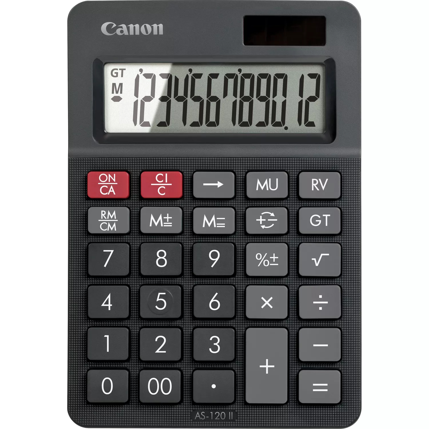 Canon AS-120 II Desktop 12 Ziffern Batterie/Solar Schwarz