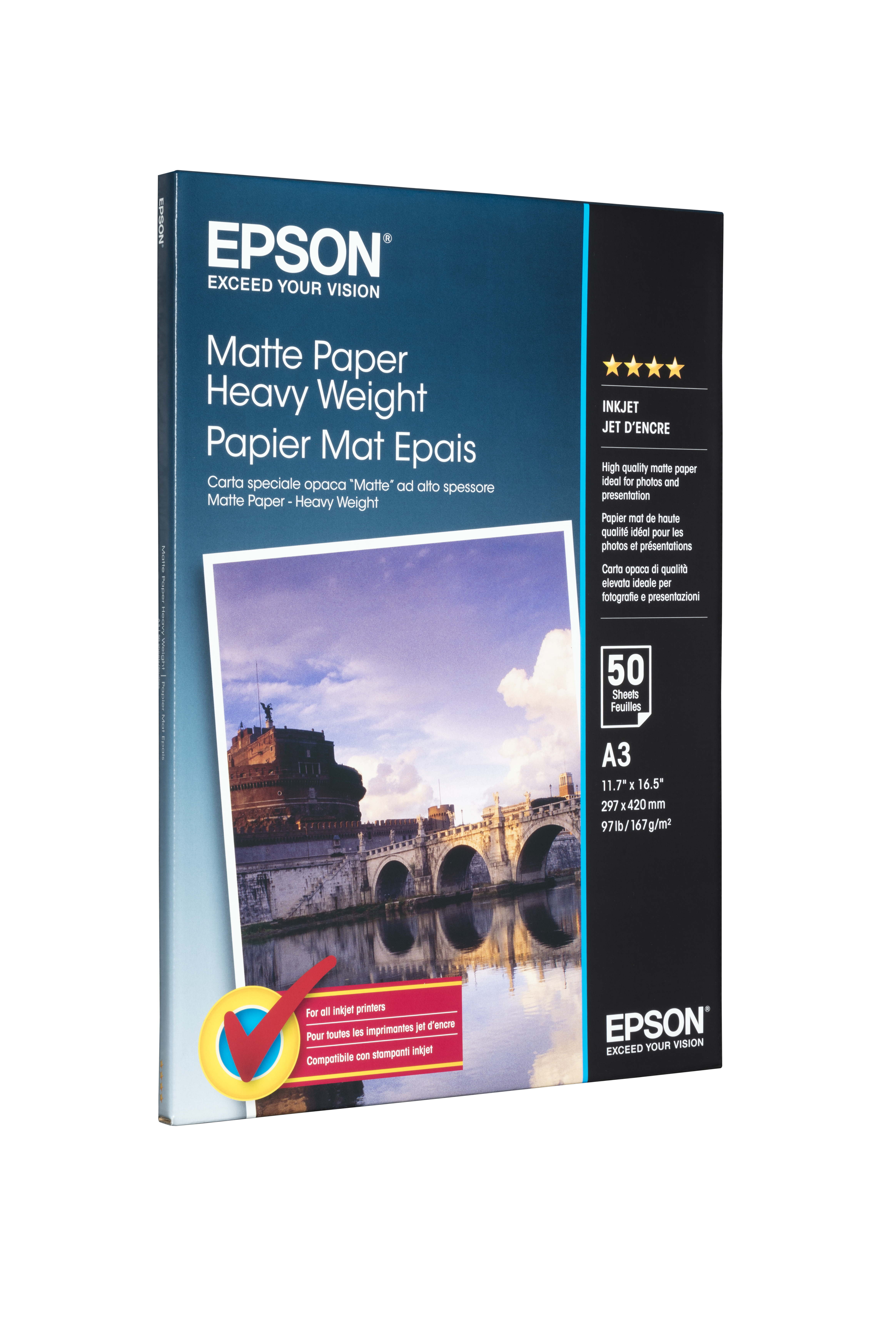 C13S041261 EPSON Papier A3 297x420mm