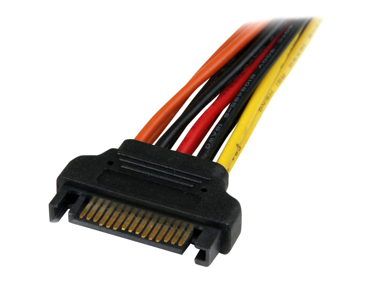 StarTech SATA Y-Stromadapter mit Verriegelungs-Clip 15cm