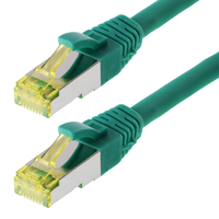 Helos Patchkabel Cat 6a S/FTP RJ45 grün 7,5m