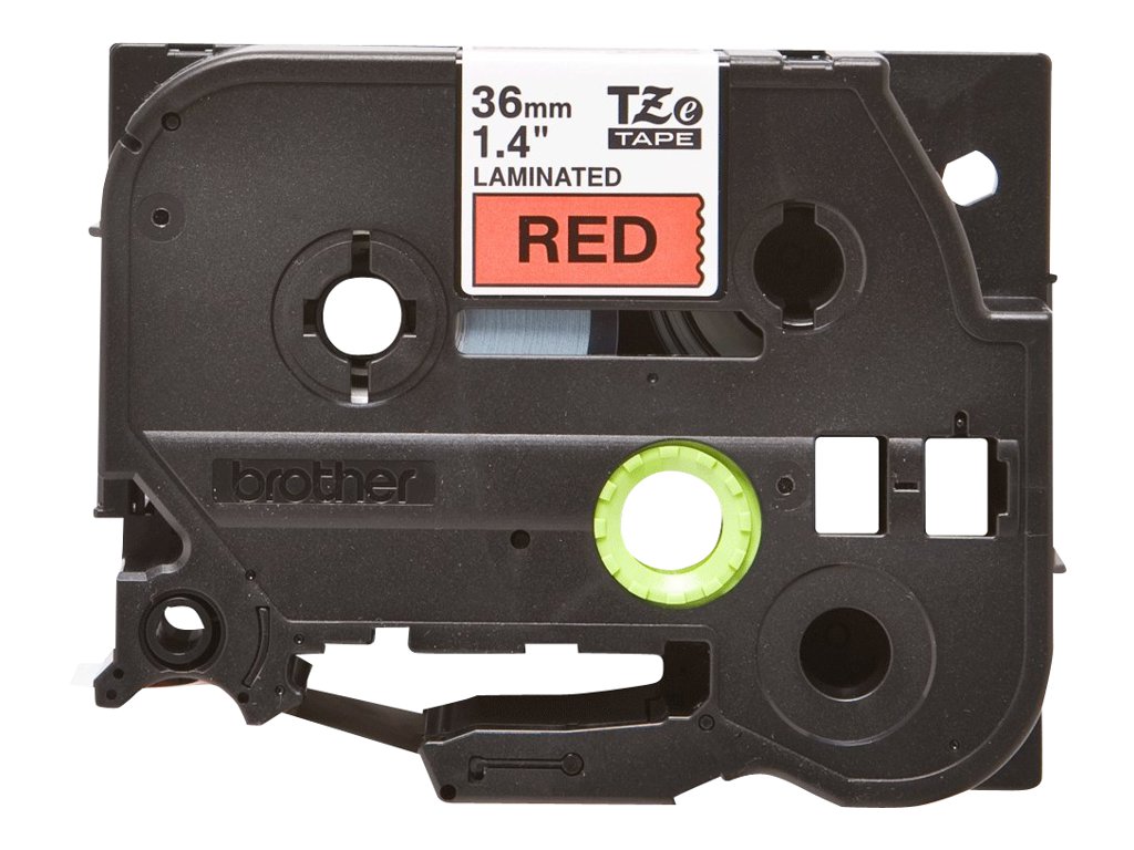 Brother TZe-461 36mm Schwarz auf Rot