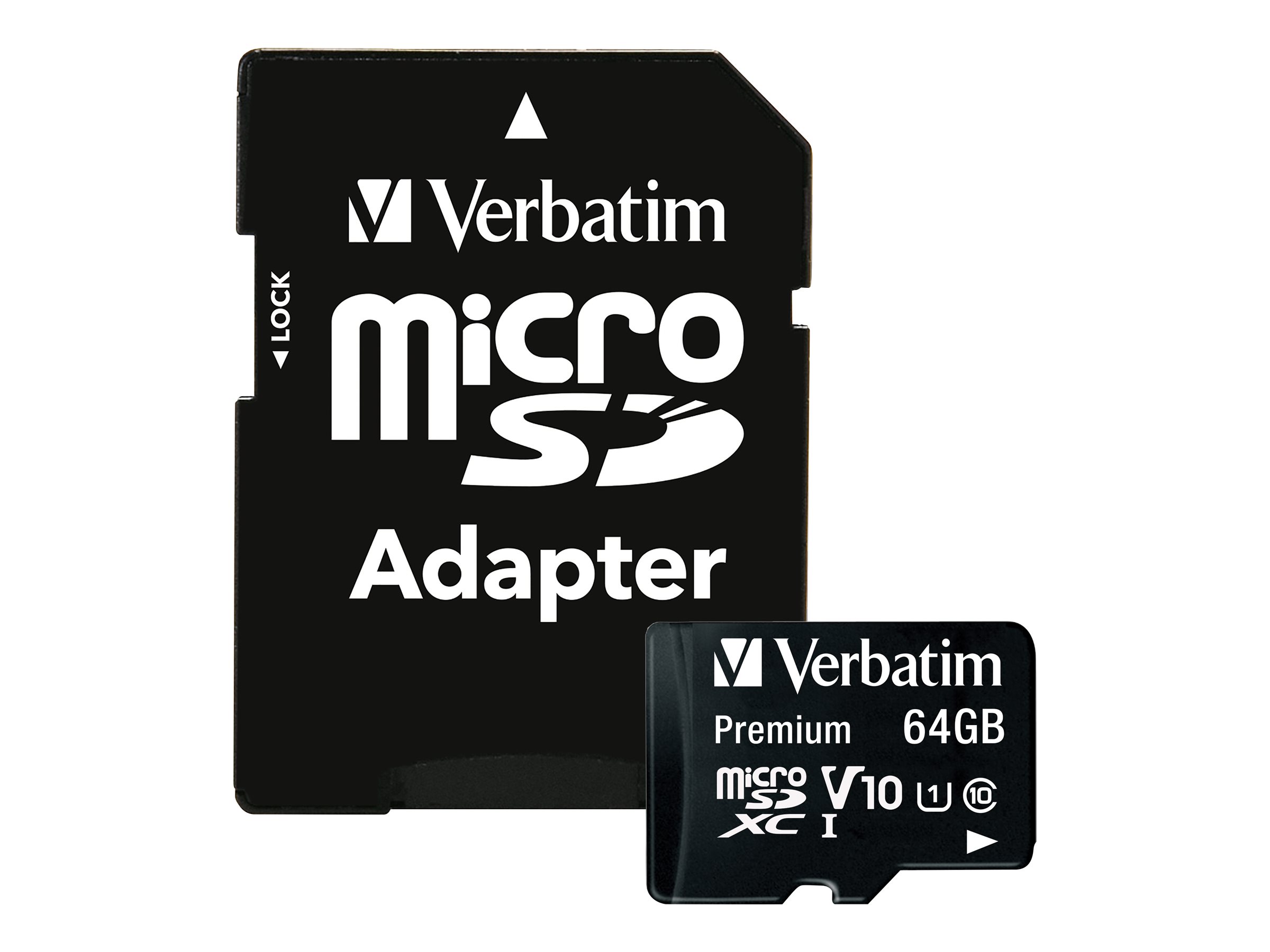 Verbatim Premium microSDXC 64GB UHS-I Class 10 mit SD-Adapter