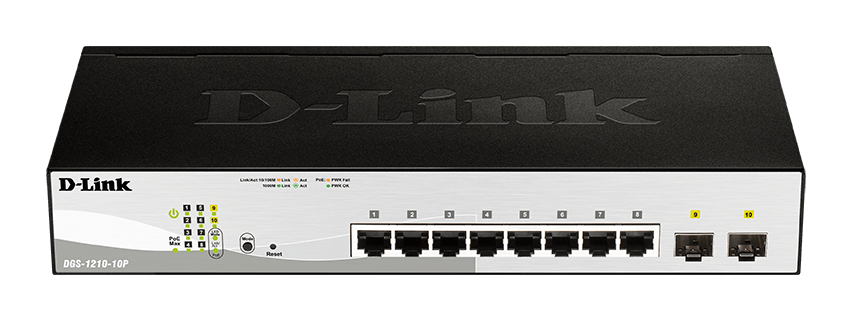 D-Link DGS-1210-10P 10-Port Gigabit PoE Switch