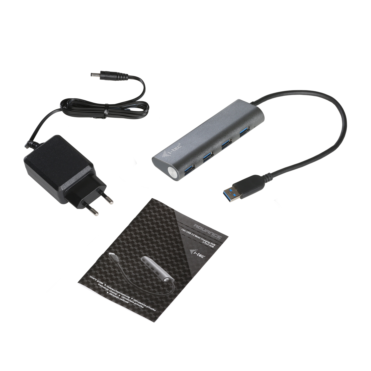 i-tec USB 3.0 Metal Hub 4-fach silber