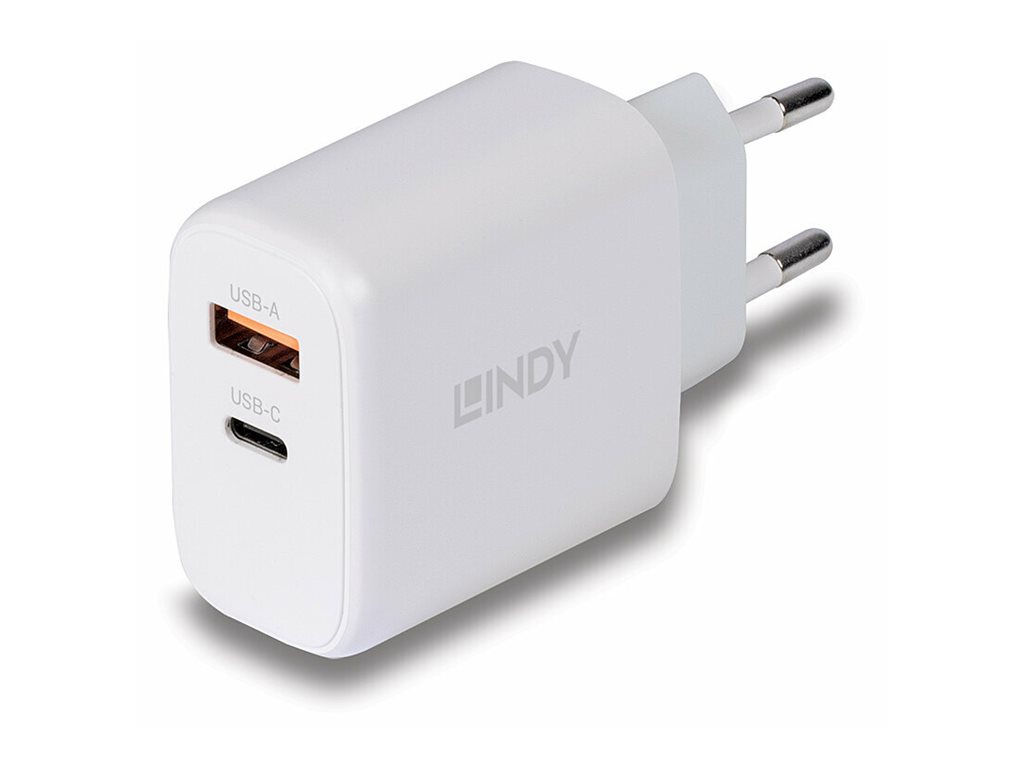 LINDY 65W USB Type C GaN Charger mit EUStecker