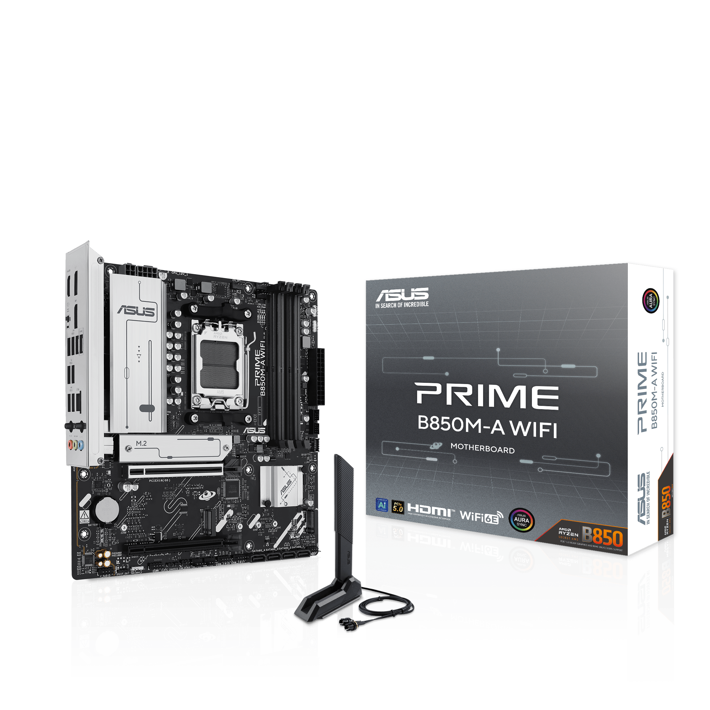 ASUS PRIME B850M-A WIFI micro ATX Socket AM5 Wi‑Fi 6E