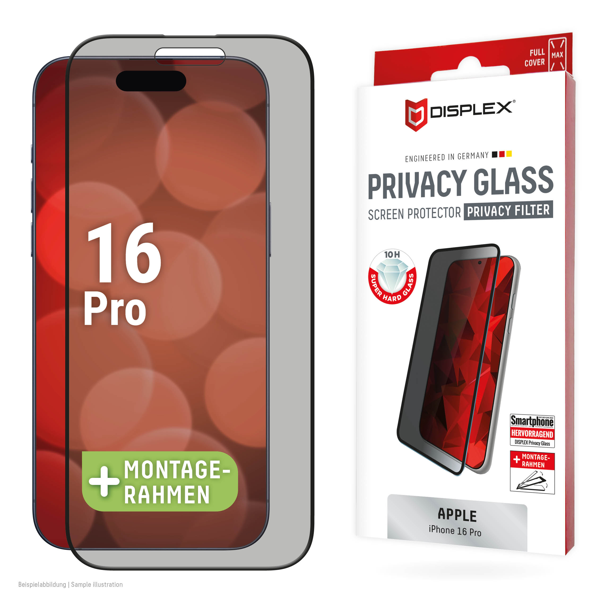 E.V.I. DISPLEX Privacy Glass iPhone 16 Pro