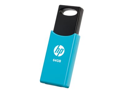 HP v212w USB-Stick 64 GB USB 2.0 Schwarz/Blau